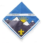 Cotton Cottonscarves Custom Polyester Cotton Neckerchief Scout Scarf For Summer Camp