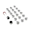 19mm Car Wheel Black ABS Plastic Caps Bolts Covers for Nuts and Bolts