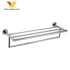 Factory Directly Supply Brass Bathroom Rack with 2 tier Towel Shelf