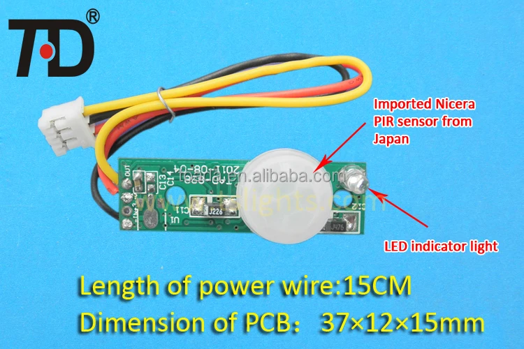 Adjust IR Pyroelectric Infrared PIR Motion Human Sensor Detector Module CHIP 198