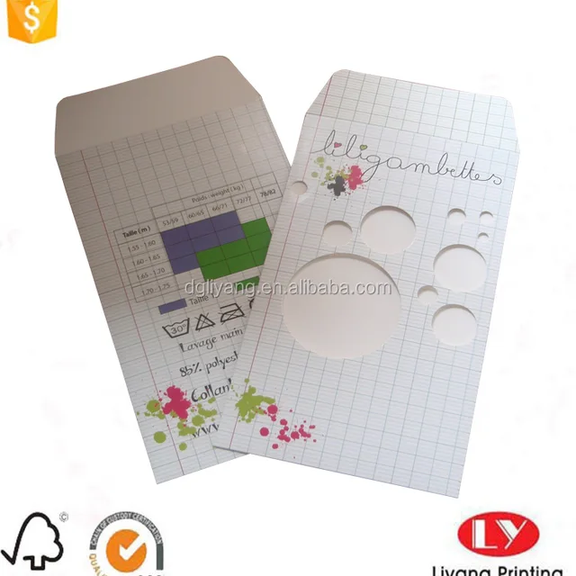 custom full color printed ordinary paper envelope with window