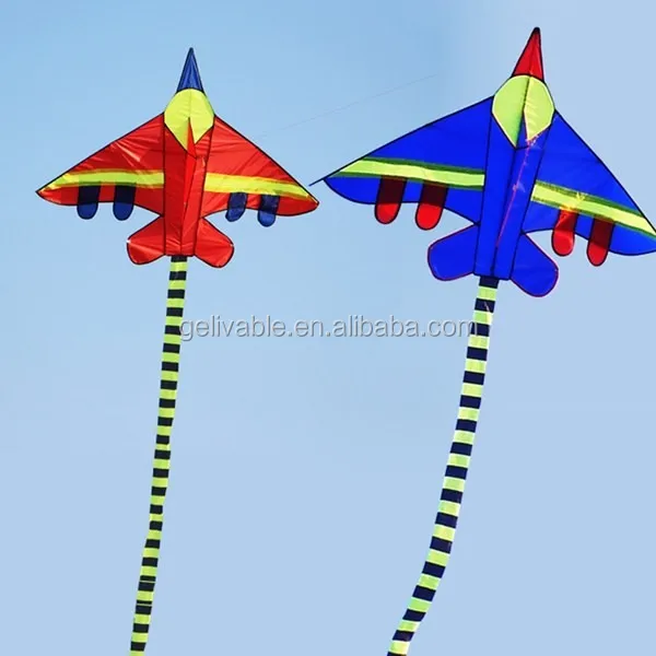 weifang easy flying children fighter kites with 3m tail te  (3).jpg