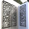 Stainless steel laser cut corten steel garden partition decorative outdoor metal privacy room screen dividers wall panel