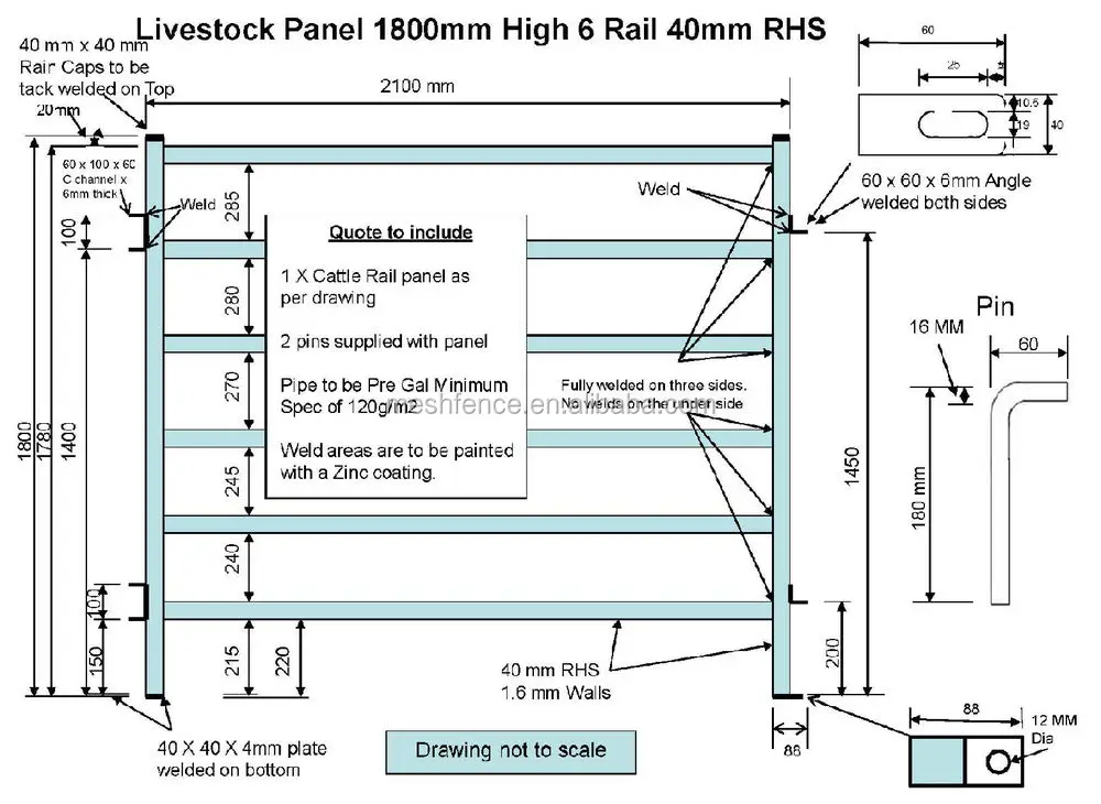 Metalcorp Steel Cattle Yard Panels/horse Panels (heavy Duty,Hdg Panels