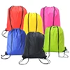 Promotional 190T Polyester Lightweight Drawstring Backpack Shoe Backpack