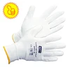Amazon Supplier Cheap Price Safety Work White PU Nylon Gloves
