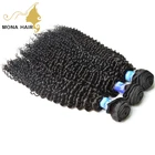 Beautiful wave natural black bulk human hair for braiding