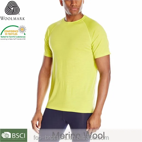 merino wool t-shirt outdoor casual clothing men"s t shirt