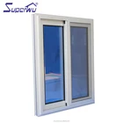 Florida approval double glazed aluminium windows tempered glass sliding window shutter