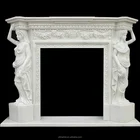 white marble all hand carved lowes fireplace mantel