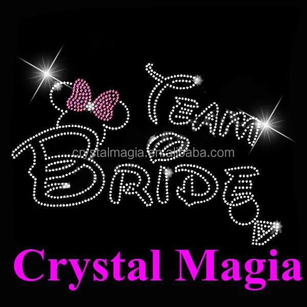 MARRY ME Wedding Hen Iron On Diamante Crystal t shirt Transfer LARGE DESIGN