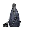 2019 New Arrival Wholesale Design Custom Fashion Sling Bag Blue Camouflage Fabric Nylon Bag Crossbody Bag for Man
