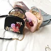B12456A new fashion woman party floral handbag