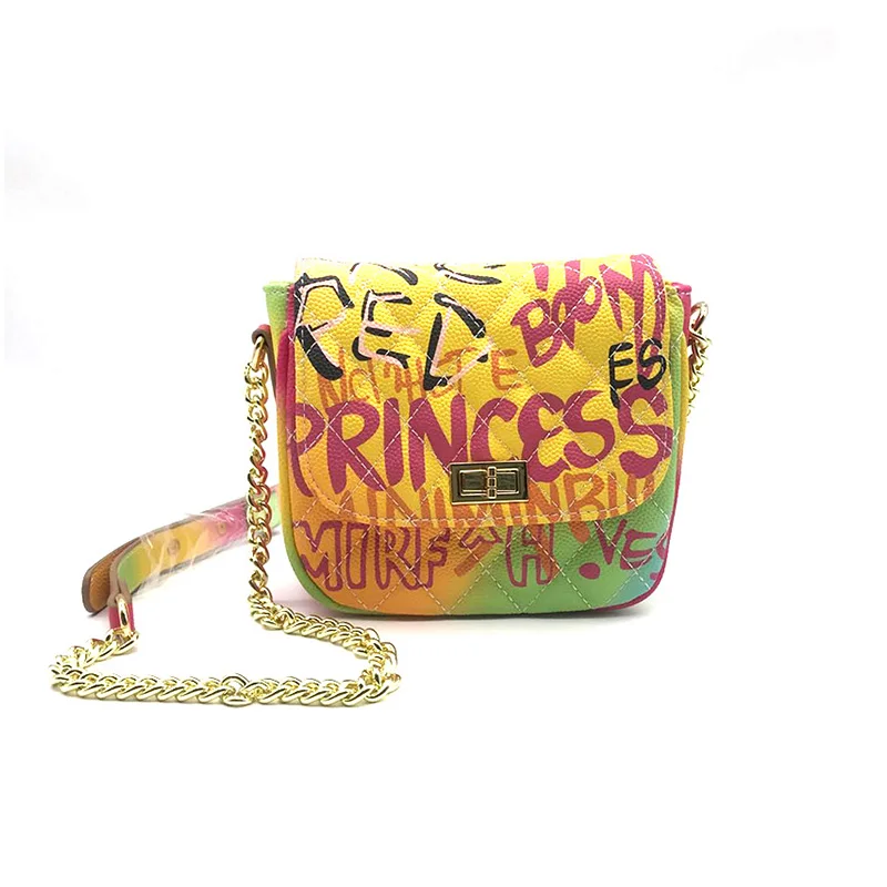 girls rainbow purse