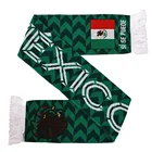 100%Acrylic winter custom design print jacquard sport club long knit football scarf
