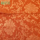 F1 Natural Eco-friendly High Quality Beautiful Pure Hemp Silk Tencel brocade fabric jacquard plain pattern fabric