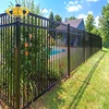 High security wrought iron fence metal fence with gate