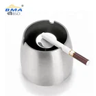 OEM / ODM modern wholesale outdoor windproof cigarette custom logo stainless steel metal ash tray cigar ashtray