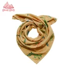 Large size children's square bamboo cotton baby triangle scarf slobber towel baby bib scarf