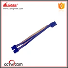 100pcs PCI-E PCIe PCI Express 8Pin Female to Dual Double 6Pin Male Adapter GPU Video Card Power Cable 18AWG 20cm