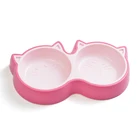 Manufacturer supply pet double bowl dog/pet ceramic bowl
