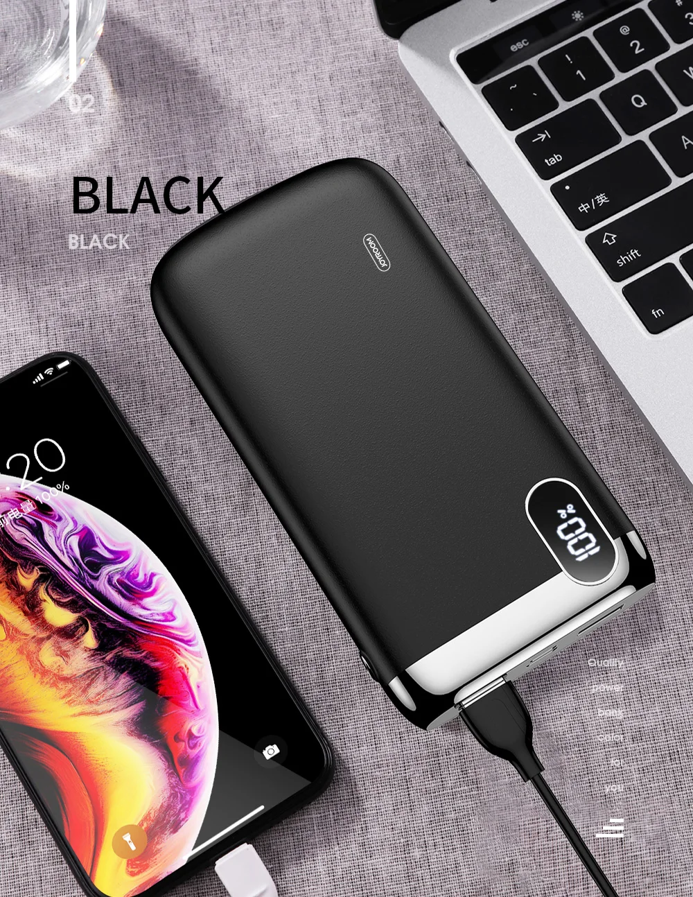 JOYROOM D-M194 Plus 9V 12V QC3.0 PD USB Type C Power Bank 20000 mah - ANKUX.COM