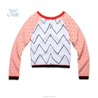 girl's sweater fashion knit cardigan intarsia pattern