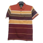 Men Polo Shirt Men Casual Breathable Striped Short Sleeve Polo Shirt Work Clothes Polos