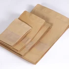 Logo Customization Food Paper Bag for Manufacturer Food Grade Heat Seal Paper Craft Zipper Bag for Tea Snack/
