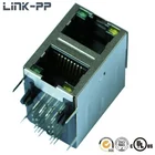 Factory Price Y/G LEDs 1000 Base-T 2x1 Port RJ-45 Connector Jack---LINK-PP Is The Preferred Supplier Of TI Intel