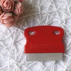 Durable Plastic Portable Pet Fur Hair Cleaning Lice Flea Nit Tick Louse Removing comb