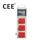 Industrial plug and socket Plastic case 3 phase power distribution box