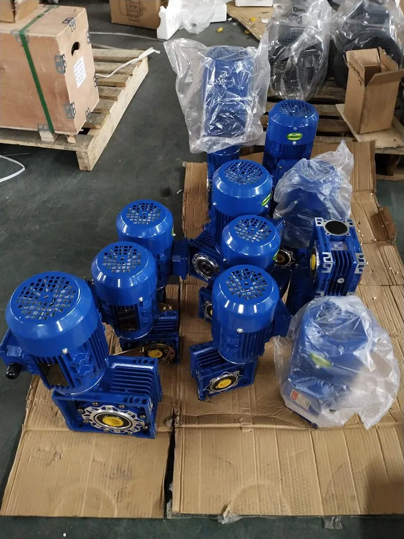 ratio:15:1 550w output speed 94rpm 45.5NM NMRV050 worm gearbox with motor