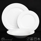 HG17-08029 20pcs square white porcelain china dinnerware