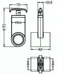 1.5" slice valve - 1.5"S X 1.5"S