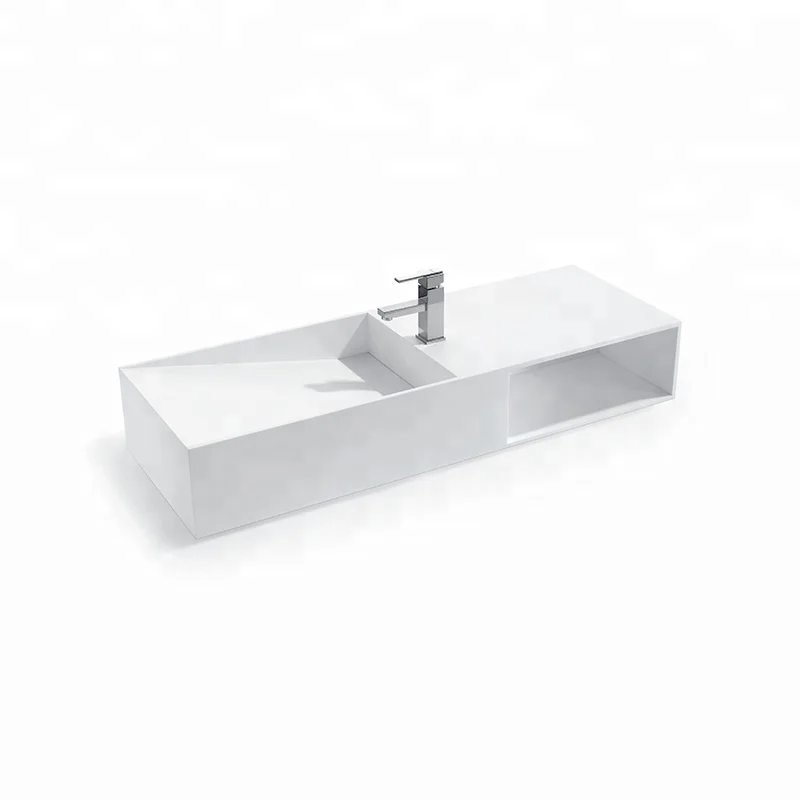 Best Sell Bathroom Sink Trough Sink Made Of Stone Resin Solid Surface Basin Bs 8411 1200mm Buy Trough Sink Bathroom Trough Sink Stone Trough Sink