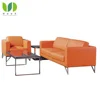 Modern style living room furniture leather sofa