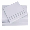 Cotton polyester microfiber brushed bed sheets wholesale hospital bedding sheet sets