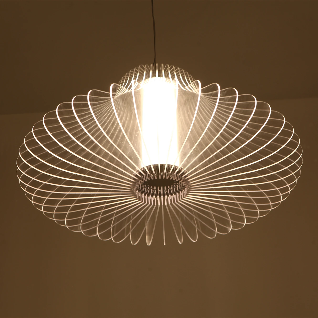 Zhongshan European simple modern indoor living room led white pendant light chandelier