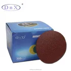 Aluminium oxide polishing abrasive disc with hook and loop for wood