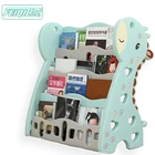 Cute kids plastic bookshelf kindergarten bookshelf/kindergarten furniture