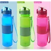 2019 new products patent travel silicone water bottle collapsible soft drinking bottle with flip top
