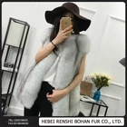Hot Sale/ Women Knitted Real Fox Fur Fox Vest