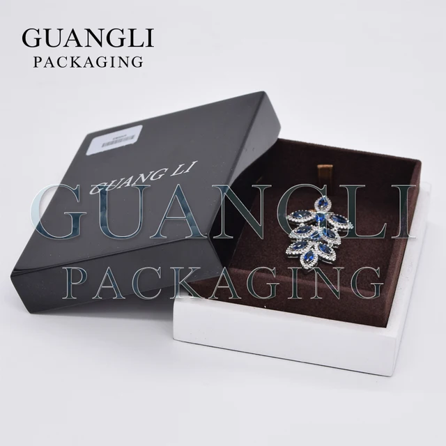 black and white paper handmade  jewelry set packaging  boxes