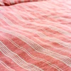 100% linen yarn dyed fabric for bed room set