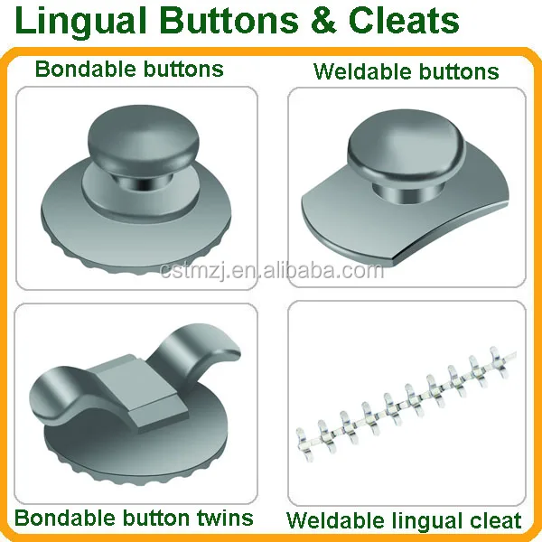 lingual buttons & cleats