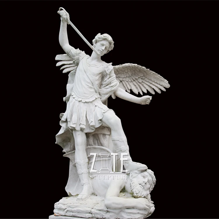 Hand Carved Standing Archangel Marble rtsengel St Saint Michael Statue Buy Saint Michael Statue Marble St Michael Statue Archangel Marble St Michael Statue Product On Alibaba Com