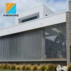 Aluminium vertical fixed louver screen