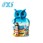 Latest Design Ocean Animal Owl Decor Fridge Magnet For Tourist