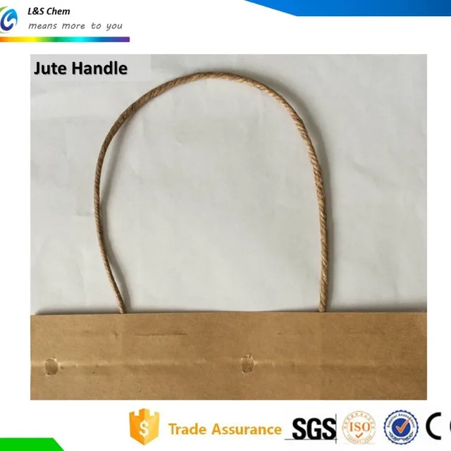 pp cotton paper jute rope handle for paper bag
